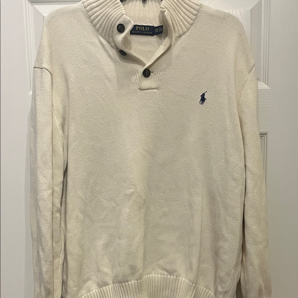 Polo by Ralph Lauren Men's Off-White Turtleneck Sweater